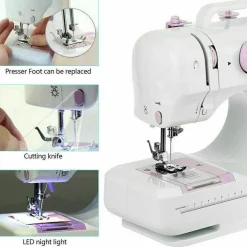 Portable Electric Sewing Machine for Crafting and Mending