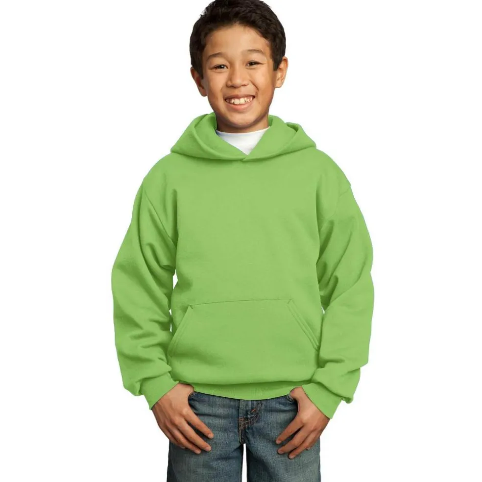 Port & Company® Colors Youth Core Fleece Pullover Hooded Sweatshirt