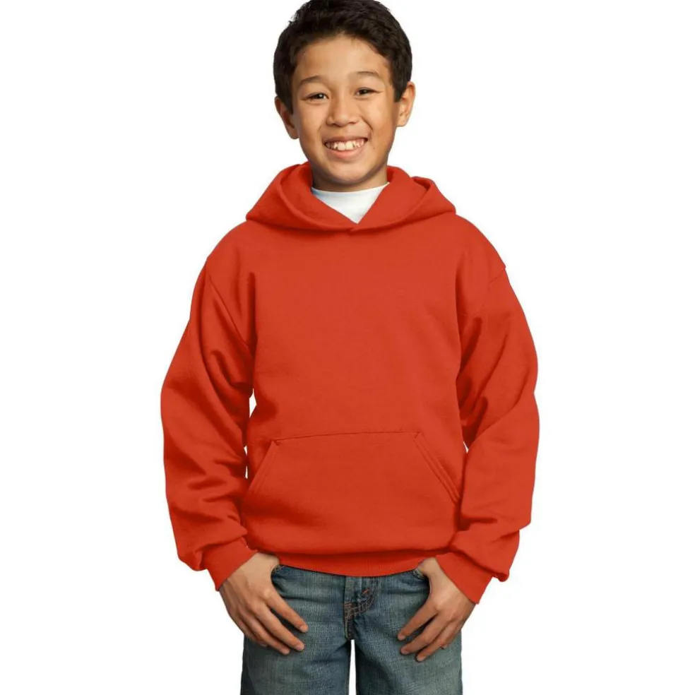 Port & Company® Colors Youth Core Fleece Pullover Hooded Sweatshirt