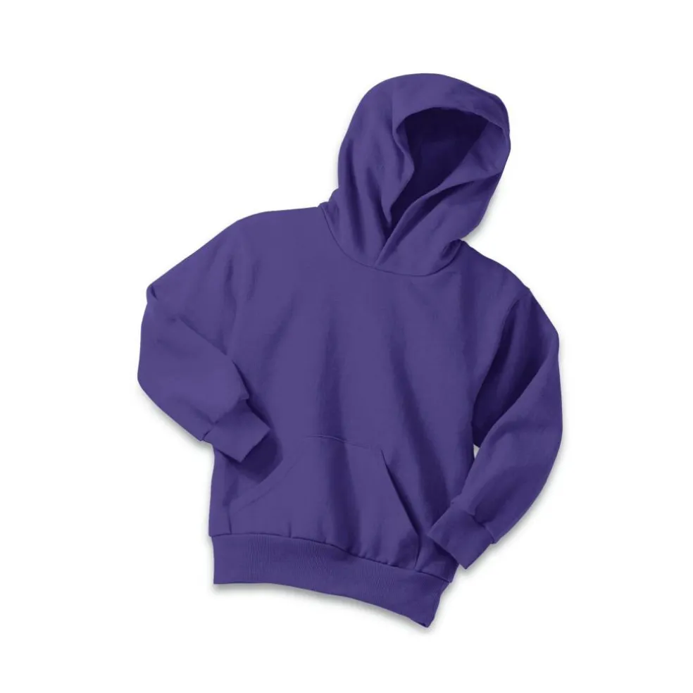 Port & Company® Colors Youth Core Fleece Pullover Hooded Sweatshirt