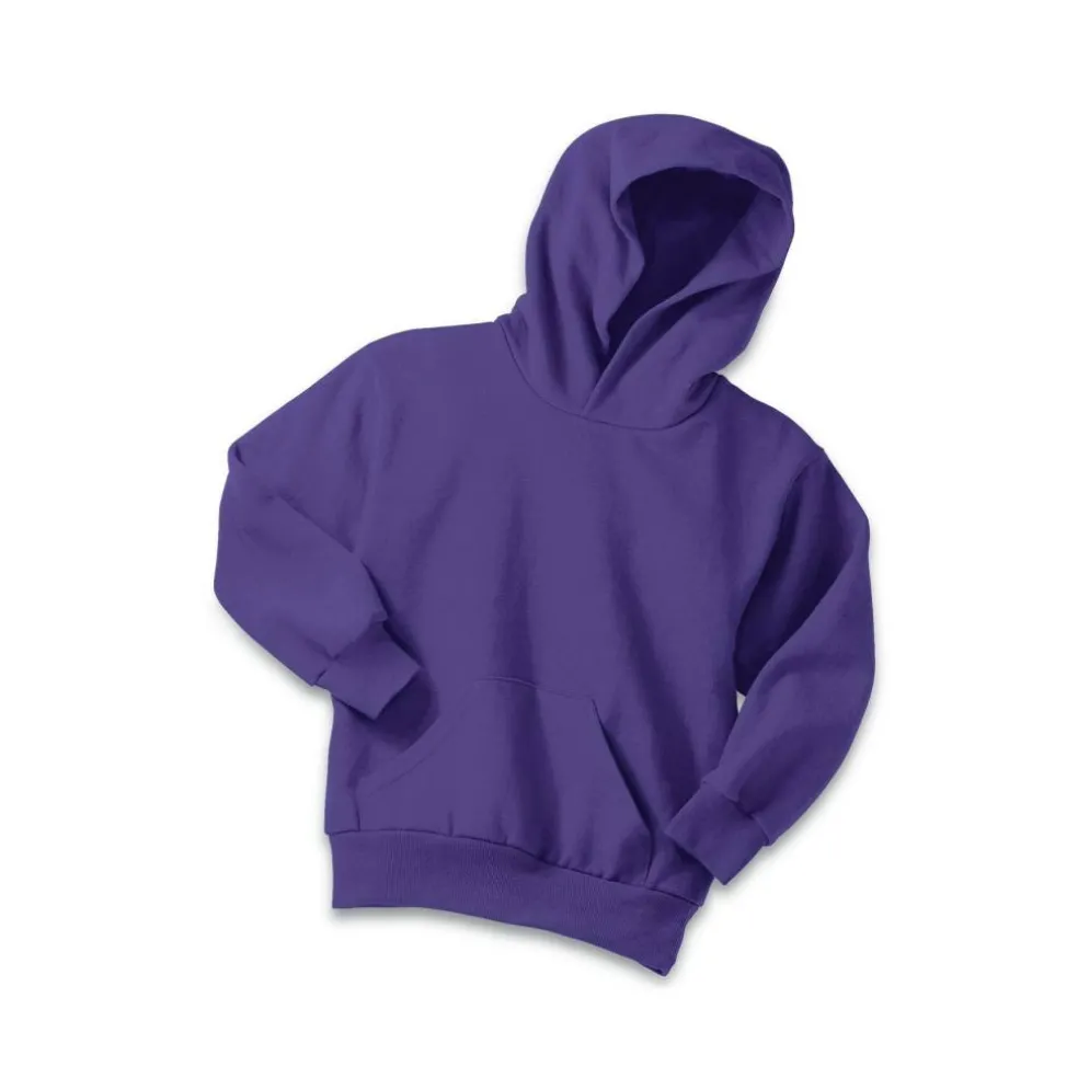 Port & Company® Colors Youth Core Fleece Pullover Hooded Sweatshirt