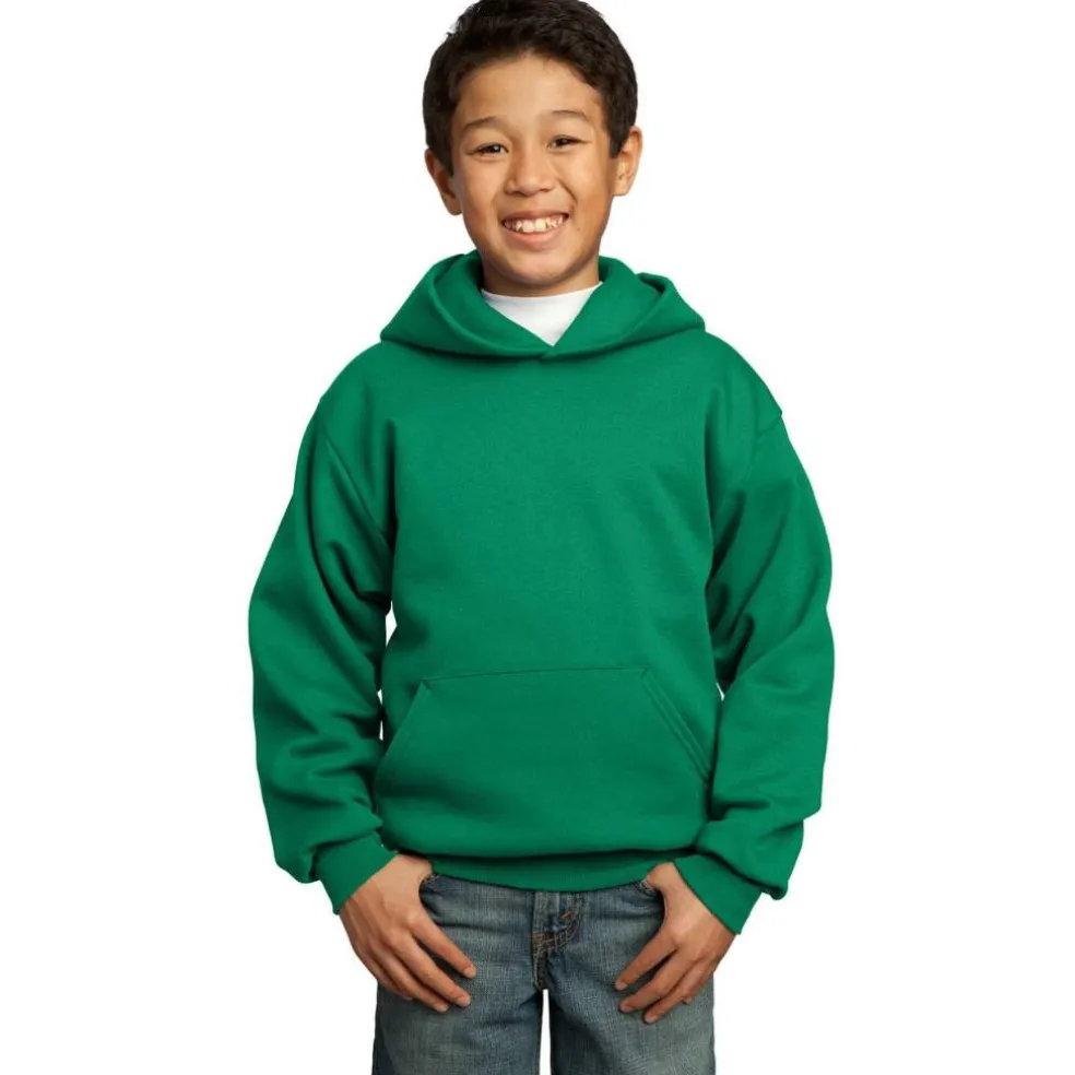 Port & Company® Colors Youth Core Fleece Pullover Hooded Sweatshirt