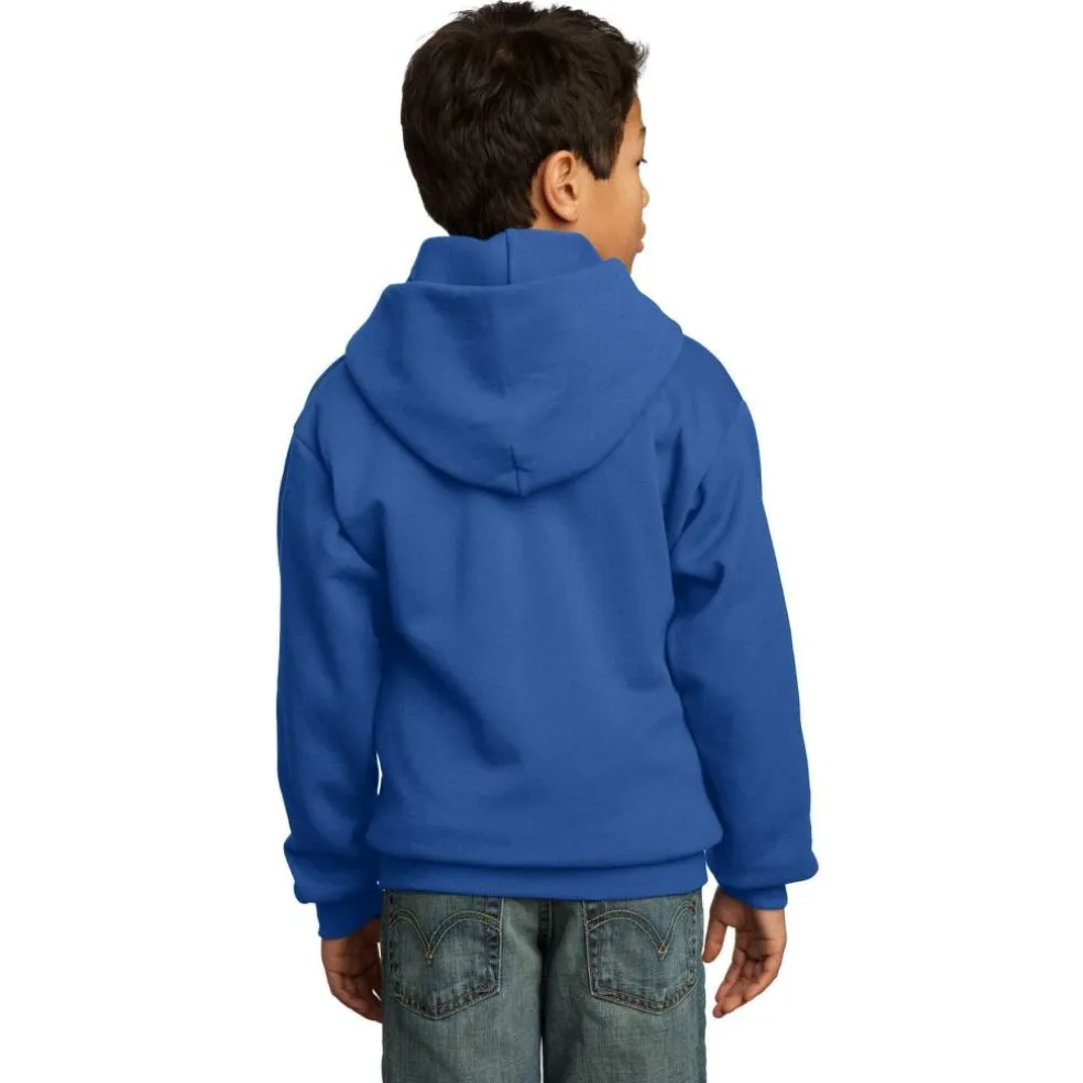 Port & Company® Colors Youth Core Fleece Pullover Hooded Sweatshirt