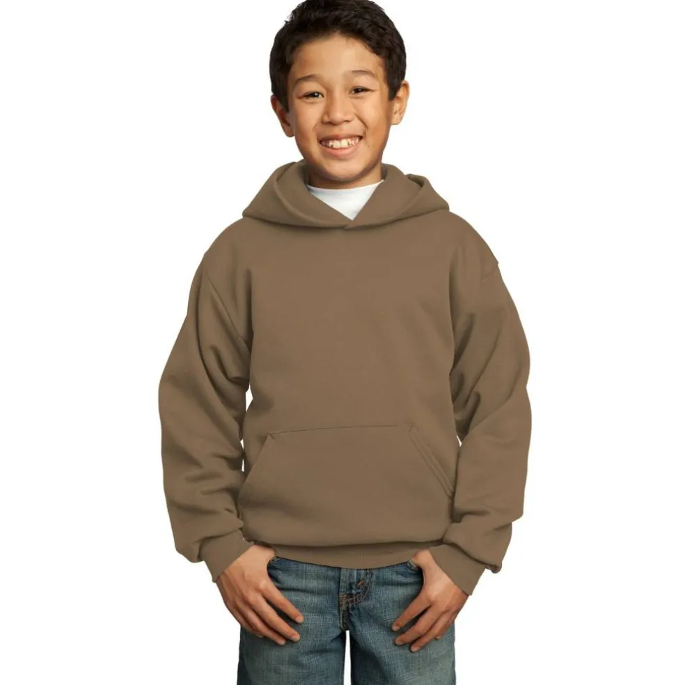 Port & Company® Colors Youth Core Fleece Pullover Hooded Sweatshirt