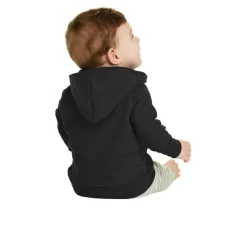 Port & Company® Core Fleece Full-Zip Hooded Infant Sweatshirt