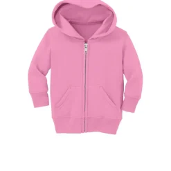 Port & Company® Core Fleece Full-Zip Hooded Infant Sweatshirt