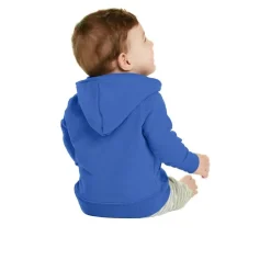 Port & Company® Core Fleece Full-Zip Hooded Infant Sweatshirt