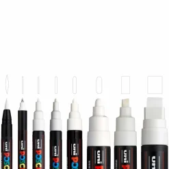 POSCA All White Paint Marker Set