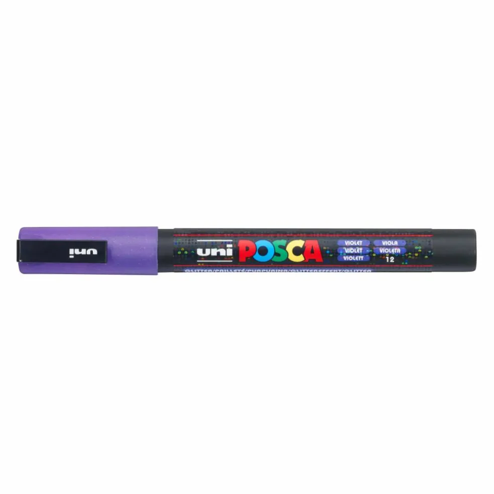 POSCA PC-3ML Fine Tip Glitter Paint Marker Set
