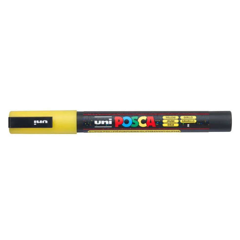 POSCA PC-3ML Fine Tip Glitter Paint Marker Set