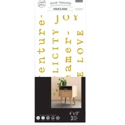 Powerful Words - Small Transfers 6"x12" 3 sheets Rub on Transfers for Furniture Vintage Rub on Transfers Stickers for Crafts Classic Spring Summer Autumn Decoration Transfers