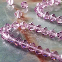 Preciosa Glass Crystal Bicone Beads, 6mm by Bead Landing™