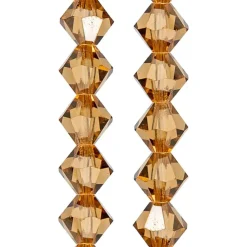 Preciosa Glass Crystal Bicone Beads, 6mm by Bead Landing™