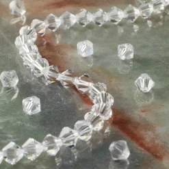 Preciosa Glass Crystal Bicone Beads, 6mm by Bead Landing™