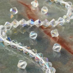 Preciosa Glass Crystal Bicone Beads, 6mm by Bead Landing™
