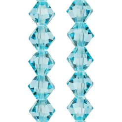 Preciosa Glass Crystal Bicone Beads, 6mm by Bead Landing™