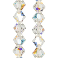 Preciosa Glass Crystal Bicone Beads, 6mm by Bead Landing™