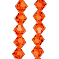 Preciosa Glass Crystal Bicone Beads, 6mm by Bead Landing™