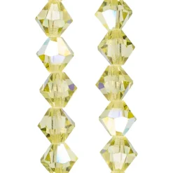 Preciosa Glass Crystal Bicone Beads, 6mm by Bead Landing™