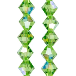 Preciosa Glass Crystal Bicone Beads, 6mm by Bead Landing™