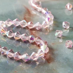 Preciosa Glass Crystal Bicone Beads, 6mm by Bead Landing™