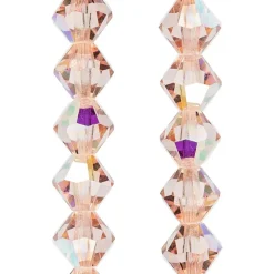 Preciosa Glass Crystal Bicone Beads, 6mm by Bead Landing™