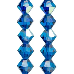 Preciosa Glass Crystal Bicone Beads, 6mm by Bead Landing™