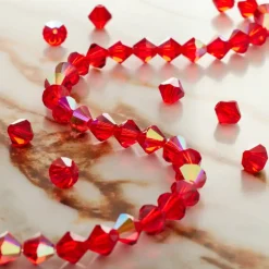 Preciosa Glass Crystal Bicone Beads, 6mm by Bead Landing™