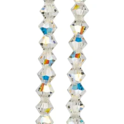 Preciosa Glass Crystal Bicone Beads, 4mm by Bead Landing™