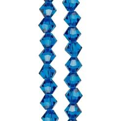 Preciosa Glass Crystal Bicone Beads, 4mm by Bead Landing™
