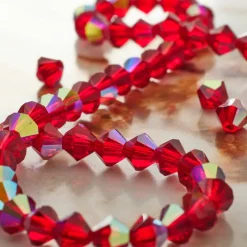 Preciosa Glass Crystal Bicone Beads, 4mm by Bead Landing™