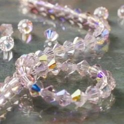 Preciosa Glass Crystal Bicone Beads, 4mm by Bead Landing™