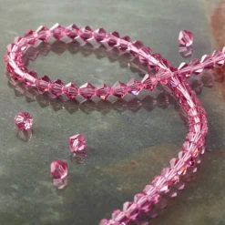Preciosa Glass Crystal Bicone Beads, 4mm by Bead Landing™