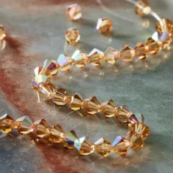 Preciosa Glass Crystal Bicone Beads, 4mm by Bead Landing™