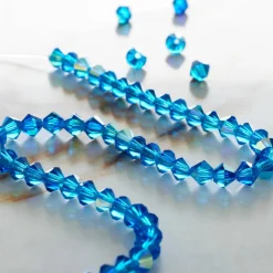 Preciosa Glass Crystal Bicone Beads, 4mm by Bead Landing™
