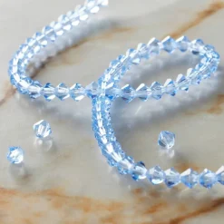 Preciosa Glass Crystal Bicone Beads, 4mm by Bead Landing™