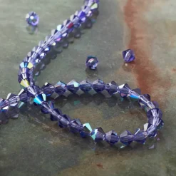 Preciosa Glass Crystal Bicone Beads, 4mm by Bead Landing™