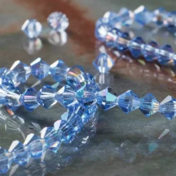 Preciosa Glass Crystal Bicone Beads, 4mm by Bead Landing™