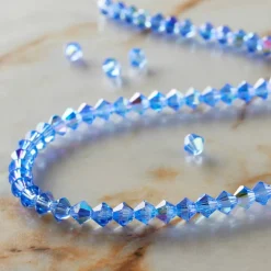 Preciosa Glass Crystal Bicone Beads, 4mm by Bead Landing™