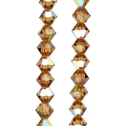 Preciosa Glass Crystal Bicone Beads, 4mm by Bead Landing™