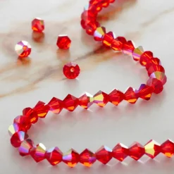 Preciosa Glass Crystal Bicone Beads, 4mm by Bead Landing™
