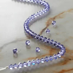 Preciosa Glass Crystal Bicone Beads, 4mm by Bead Landing™