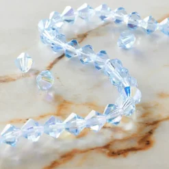 Preciosa Glass Crystal Bicone Beads, 8mm by Bead Landing™