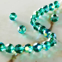 Preciosa Glass Crystal Round Beads, 6mm by Bead Landing™