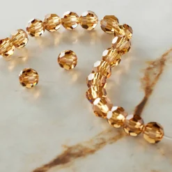 Preciosa Glass Crystal Round Beads, 6mm by Bead Landing™