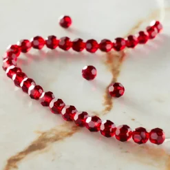 Preciosa Glass Crystal Round Beads, 4mm by Bead Landing™