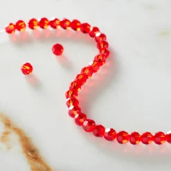 Preciosa Glass Crystal Round Beads, 4mm by Bead Landing™
