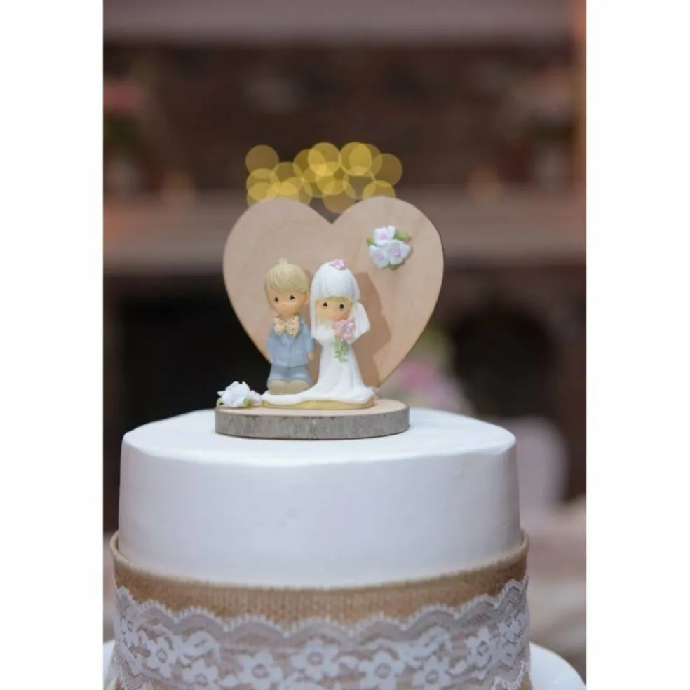 Precious Moments Rustic Wedding Cake Topper