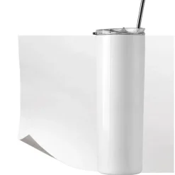 Precut Butcher Paper Sheets for Sublimation Tumblers & Beer Can Glass, White, Uncoated