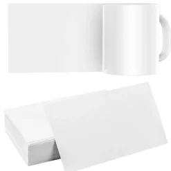 Precut Butcher Paper Sheets - Fits 11oz and 12 oz Sublimation Mugs Perfectly (9.25 in x 4 in), White, Uncoated